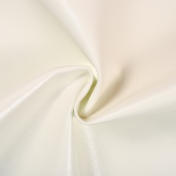 Ткань Дерматин (Кожзам) для мебели (Ширина 138см), цвет Белый (на отрез) в Барнауле