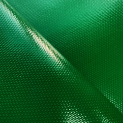 Ткань ПВХ 600 гр/м2 плотная, Зелёный (Ширина 150см), на отрез  в Барнауле