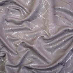 Ткань Блэкаут для штор светозатемняющая 75% (Ширина 280см) &quot;Ледовое тиснение цвет Серый&quot; (на отрез) в Барнауле