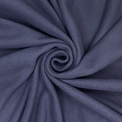 Ткань Флис Односторонний 130 гр/м2 (Ширина 150см), цвет Темно-серый (на отрез) в Барнауле