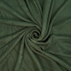 Ткань Флис Односторонний 130 гр/м2 (Ширина 150см), цвет Темный хаки (на отрез) в Барнауле