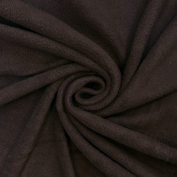 Ткань Флис Односторонний 180 гр/м2 (Ширина 150см), цвет Коричневый (на отрез) в Барнауле