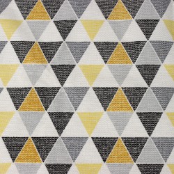 Интерьерная ткань Дак (DUCK) (ширина 1,8м), принт &quot;Малые Треугольники&quot; (на отрез) в Барнауле