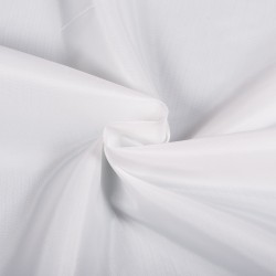 Ткань подкладочная Таффета 190Т, цвет Белый (на отрез)  в Барнауле