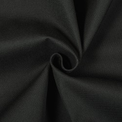 Ткань Канвас 35/65 (Ширина 150см), цвет Черный (на отрез) в Барнауле