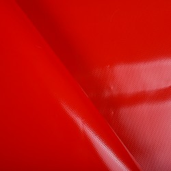 Ткань ПВХ 450 гр/м2, Красный (на отрез)  в Барнауле