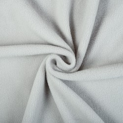 Ткань Флис Односторонний 180 гр/м2 (Ширина 150см), цвет Светло-Серый (на отрез) в Барнауле