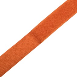 Контактная лента 25мм цвет Оранжевый (велькро-липучка, на отрез)  в Барнауле