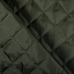 Стеганая подкладочная ткань с синтепоном (100гр/м2), цвет Хаки (на отрез)  в Барнауле