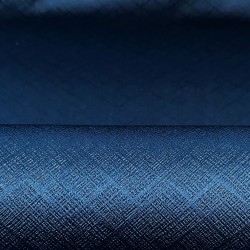 Ткань Блэкаут для штор светозатемняющая 100% (Ширина 280см)  &quot;Орнамент Синий&quot; (на отрез) в Барнауле